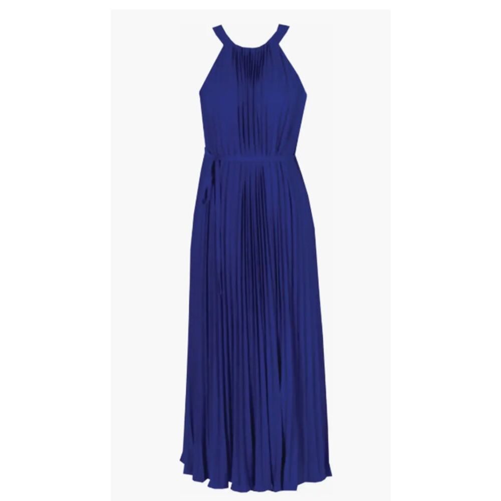 Julia Jordan Sleeveless Pleated Tie Waist‎ Dress Size 6 NWOT